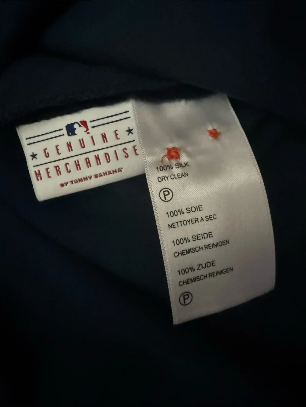 Tommy Bahama MLB Clutch Play Houston Astros Button Down Silk Blue Shirt Men’s XL